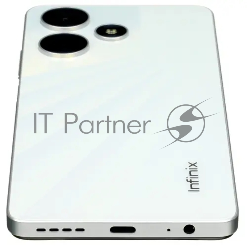 Смартфон Infinix X6831 Hot 30 128Gb 4Gb белый моноблок 3G 4G 2Sim 6.78 1080x2460 Android 13 50Mpix 802.11 a/b/g/n/ac NFC GPS GSM900/1800 GSM1900 TouchSc FM microSD max1024Gb