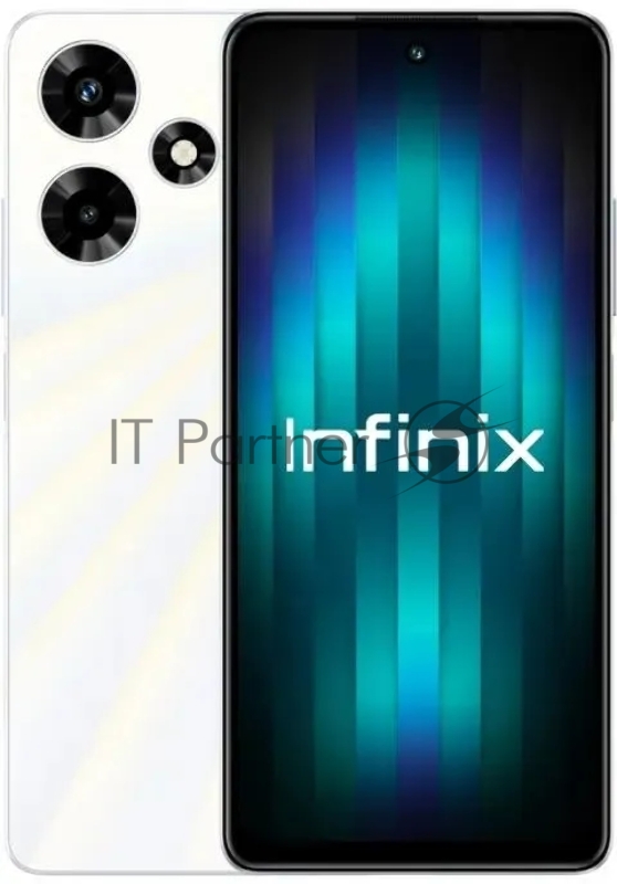 Смартфон Infinix X6831 Hot 30 128Gb 8Gb белый моноблок 3G 4G 2Sim 6.78 1080x2460 Android 13 50Mpix 802.11 a/b/g/n/ac NFC GPS GSM900/1800 GSM1900 TouchSc FM microSD max1024Gb