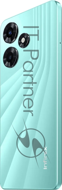 Смартфон Infinix X6831 Hot 30 128Gb 8Gb зеленый моноблок 3G 4G 2Sim 6.78 1080x2460 Android 13 50Mpix 802.11 a/b/g/n/ac NFC GPS GSM900/1800 GSM1900 TouchSc FM microSD max1024Gb