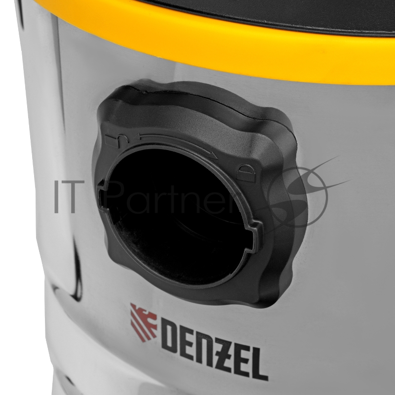 Пылесос строительный RVC30, 1400 Вт, бак 30 л, шланг 3 м, розетка с автосинхр.// Denzel