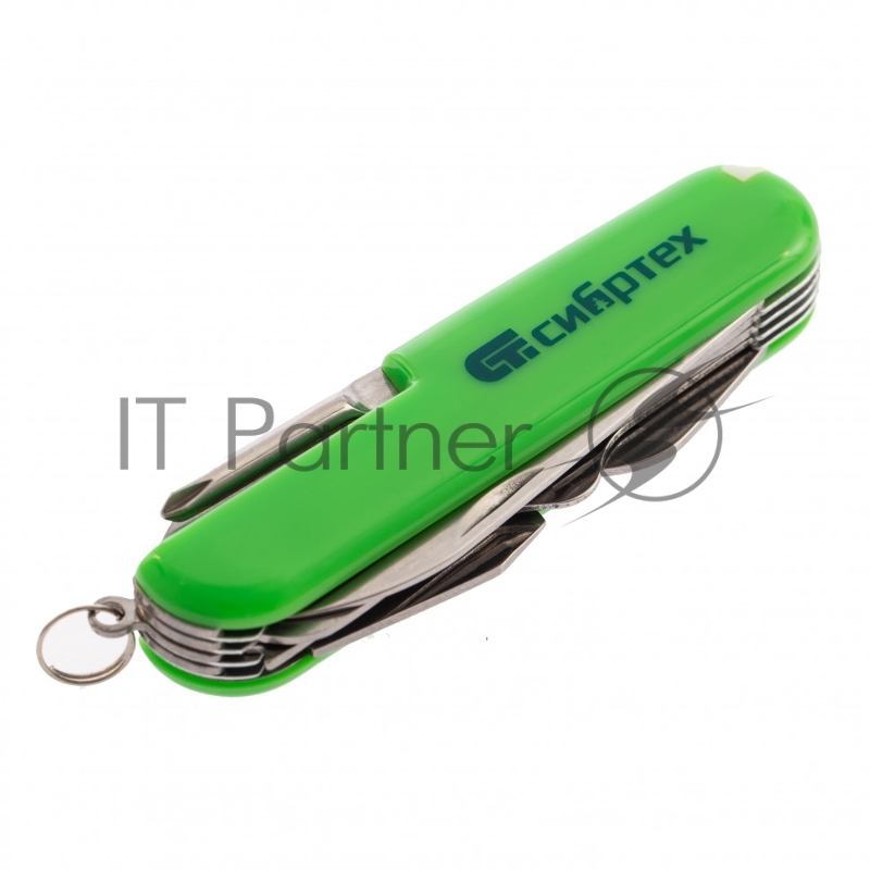 Нож многофункциональный, компактный размер, 15 функций, 90 мм// Сибртех