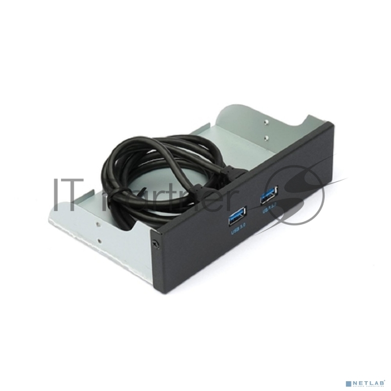 Планка USB 3.0 на переднюю панель 5.25 Gembird, FP5.25-USB3-2A, 2xUSB-A 3.0