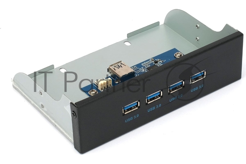 Планка USB 3.0 на переднюю панель 5.25 Gembird, FP5.25-USB3-4A, 4xUSB-A 3.0