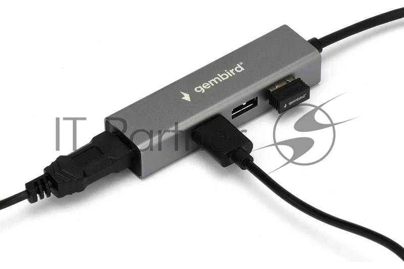 Концентратор USB 3.0 Gembird UHB-C464, 4 порта, кабель 17см, белый