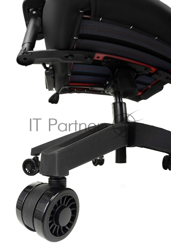 Кресло игровое Knight Outrid Smile черный эко.кожа крестов. пластик