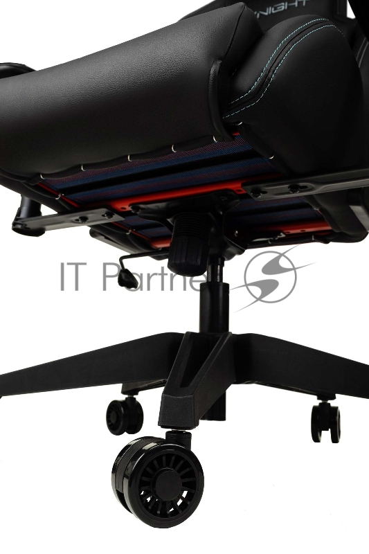 Кресло игровое Knight Outrid Smile черный эко.кожа крестов. пластик