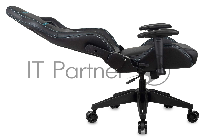 Кресло игровое Knight Outrid Smile черный эко.кожа крестов. пластик