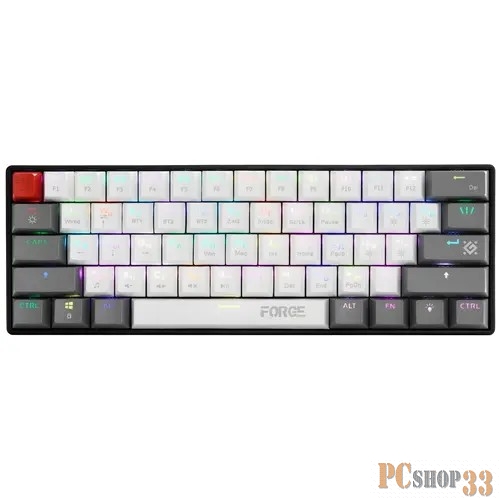 Механическая клавиатура Forge GK-345 RU,3в1,61кн+keycap set,корч.св