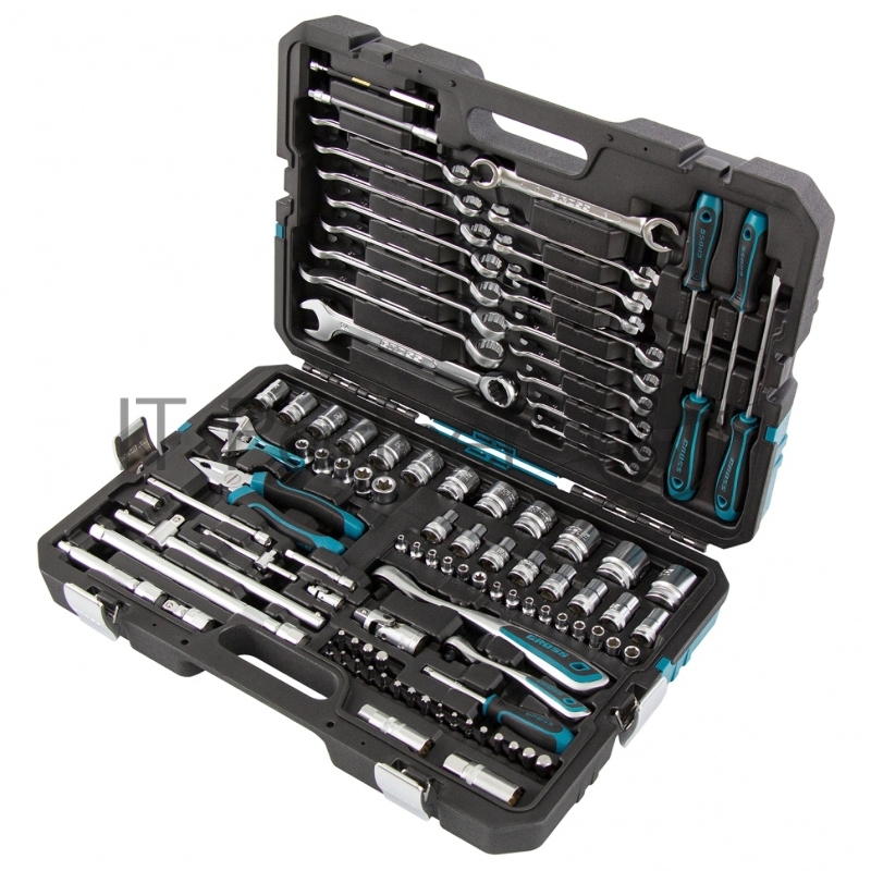 Набор инструментов, 1/4, 1/2, CrV, 120 зубьев, 101 предмет// Gross