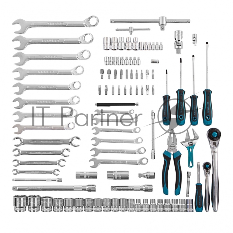 Набор инструментов, 1/4, 1/2, CrV, 120 зубьев, 101 предмет// Gross