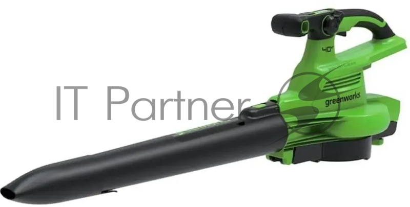 Воздуходув-Садовый Пылесос GreenWorks GD40BVII, 40V, бесщеточный, без АКБ и ЗУ аккумуляторный (2406907)