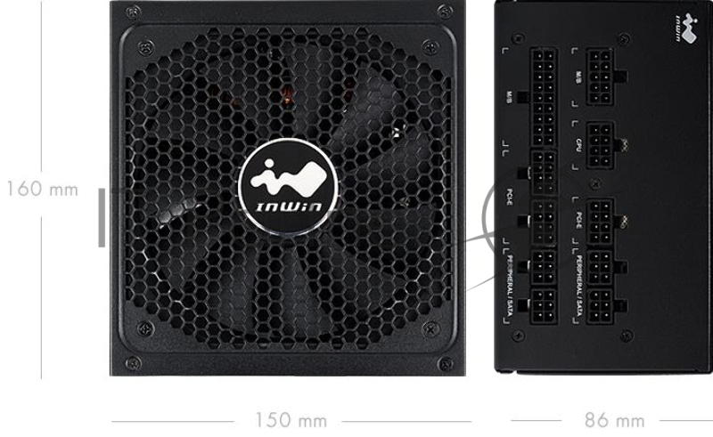 Блок питания ATX 850W 80PLUS GOLD W/MODULARIZED PSU CABLE IN-WIN