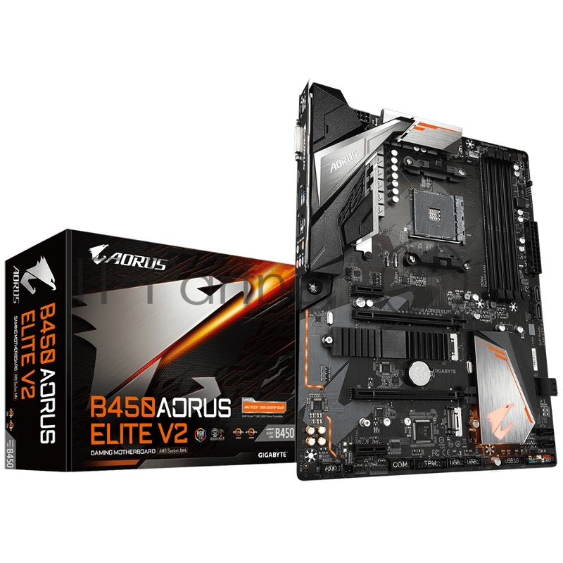 Материнская плата AMD B450 SAM4 ATX B450 AORUS ELITE V2 GIGABYTE