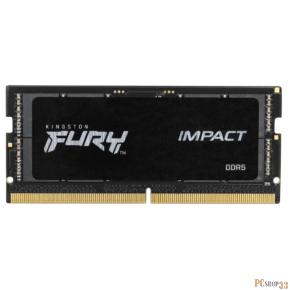 Модуль памяти Kingston DDR5 32GB 5600MT/s CL40 SODIMM FURY Impact PnP