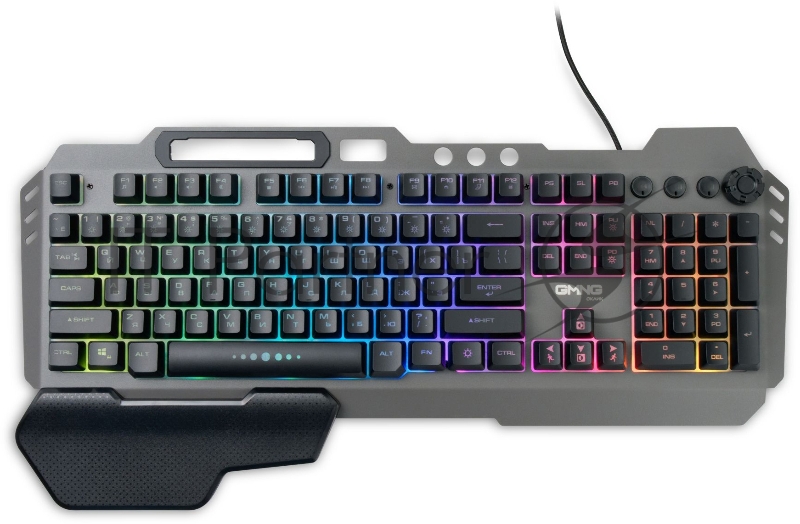 Клавиатура GMNG 720GK черный USB Multimedia for gamer LED (подставка для запястий)