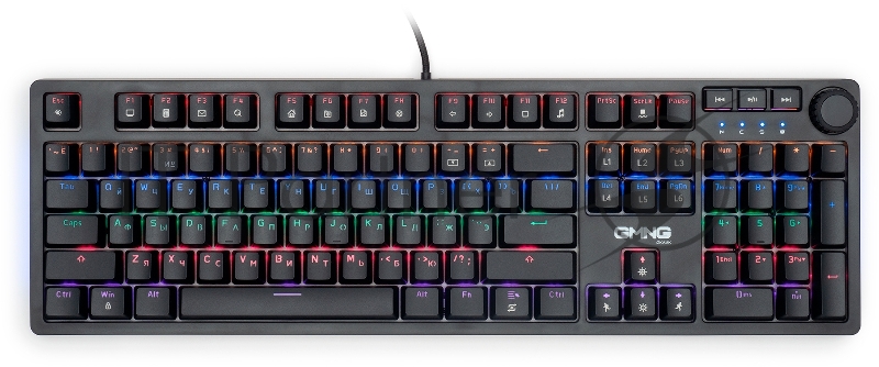 Клавиатура GMNG 925GK механическая черный USB Multimedia for gamer LED (1680663)