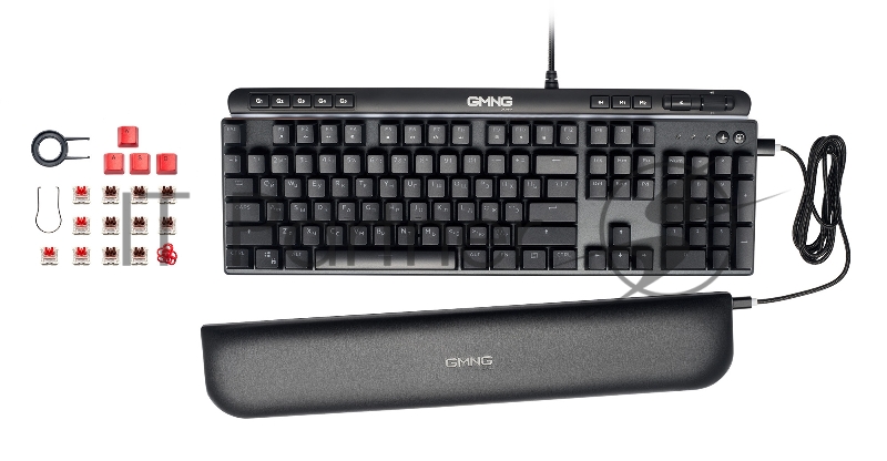 Клавиатура GMNG 999GK механическая черный/серебристый USB Multimedia for gamer LED (подставка для запястий) (1091218)