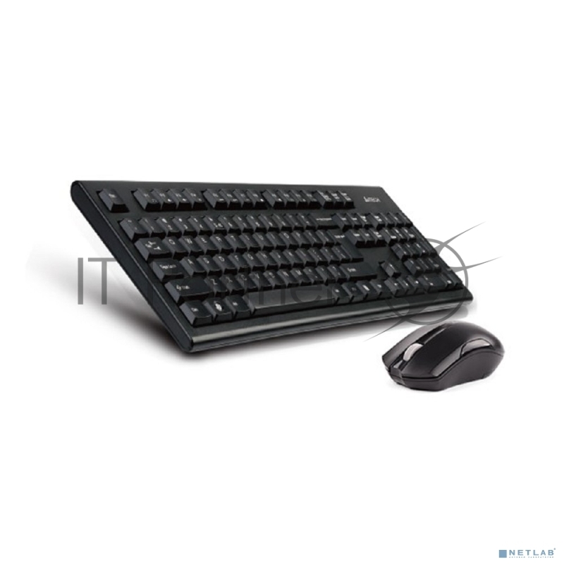 Клавиатура + мышь A4Tech 3000NS клав:черный мышь:черный USB беспроводная Multimedia