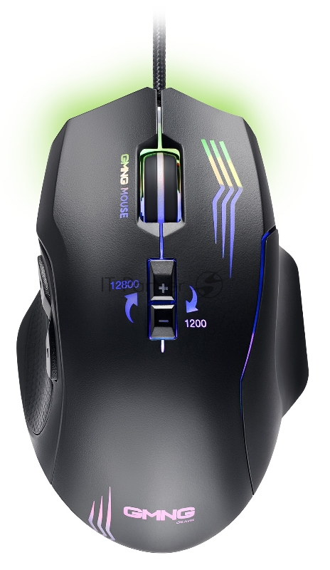 Мышь GMNG 930GM черный оптическая (12800dpi) USB (7but)