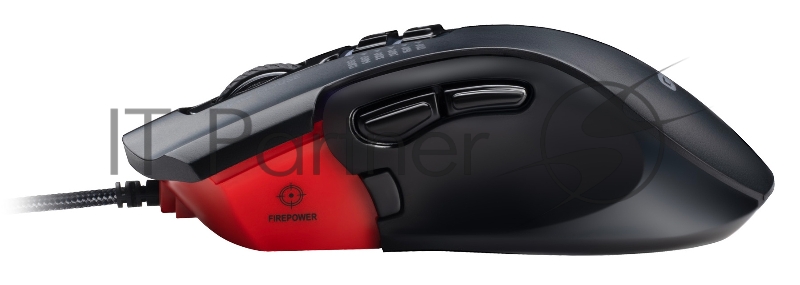 Мышь GMNG XM004 черный/красный оптическая (12800dpi) USB для ноутбука (8but)