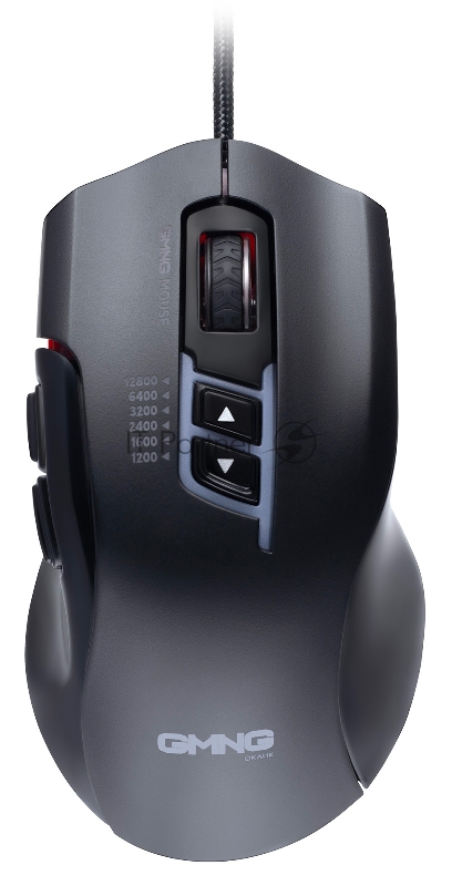 Мышь GMNG XM004 черный/красный оптическая (12800dpi) USB для ноутбука (8but)