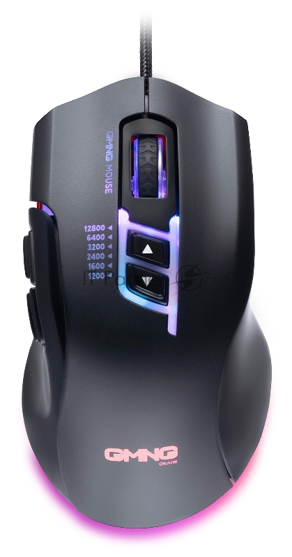 Мышь GMNG XM004 черный/красный оптическая (12800dpi) USB для ноутбука (8but)