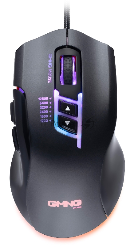 Мышь GMNG XM004 черный/красный оптическая (12800dpi) USB для ноутбука (8but)