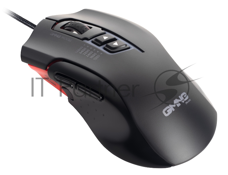 Мышь GMNG XM004 черный/красный оптическая (12800dpi) USB для ноутбука (8but)