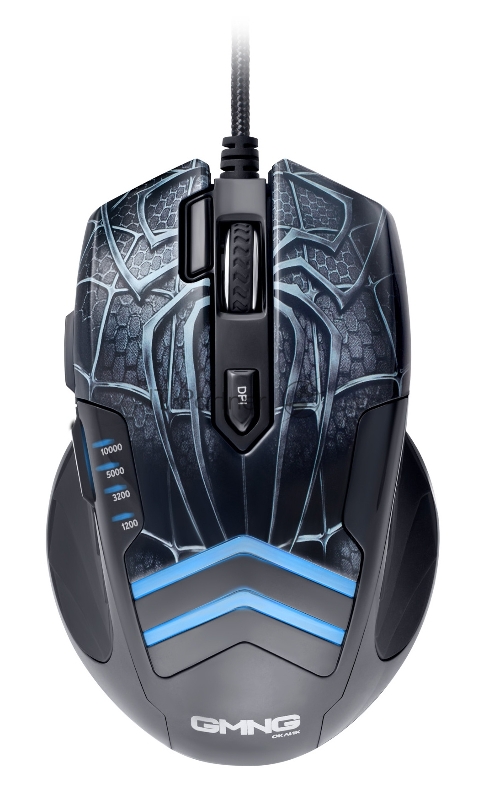 Мышь GMNG XM007 черный/красный оптическая (10000dpi) USB (7but)