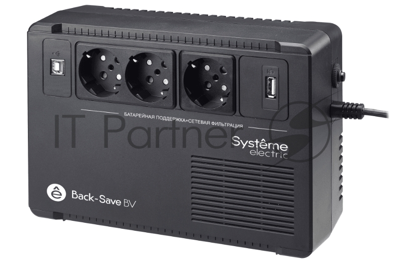 ИБП Systeme Electriс Back-Save, 800VA/480W, 230V, Line-Interactive, AVR, 3xSchuko, USB charge(type A), USB