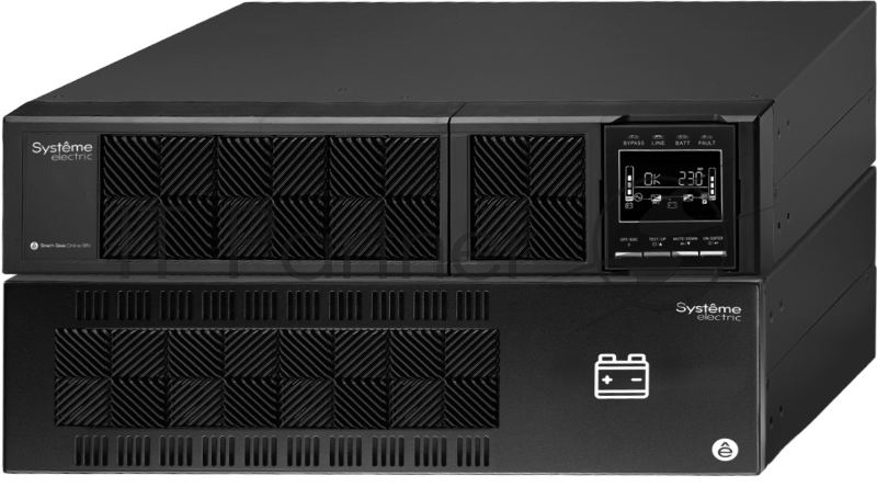 ИБП Systeme Electriс Smart-Save Online SRV, 6000VA/5400W, On-Line, Extended-run, Rack 5U(Tower convertible), LCD, Out: Hardwire, SNMP Intelligent Slot, USB, RS-232
