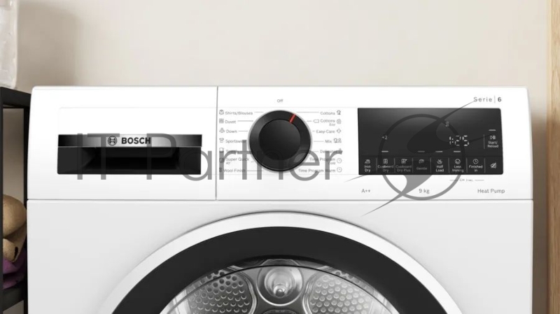 Сушильная машина Bosch WQG24100BY пан.англ. кл.энер.:A++ макс.загр.:9кг белый