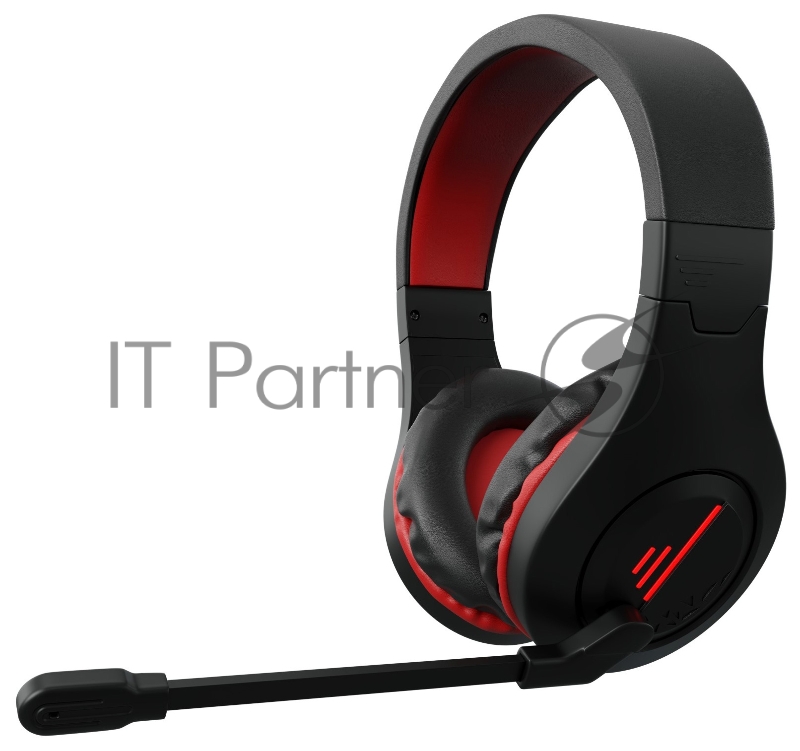 Наушники с микрофоном GMNG HS-L325G черный/красный 2.2м мониторные оголовье (1533553)