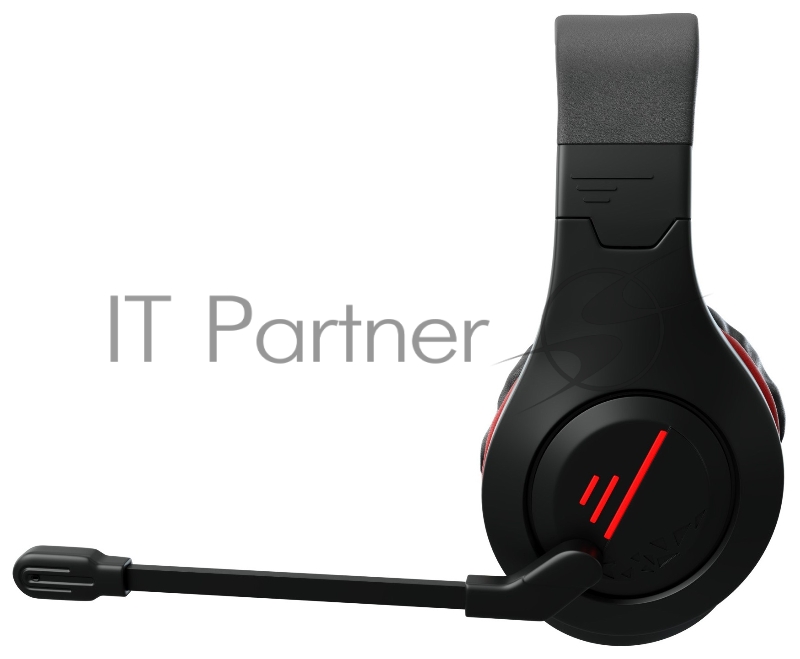 Наушники с микрофоном GMNG HS-L325G черный/красный 2.2м мониторные оголовье (1533553)