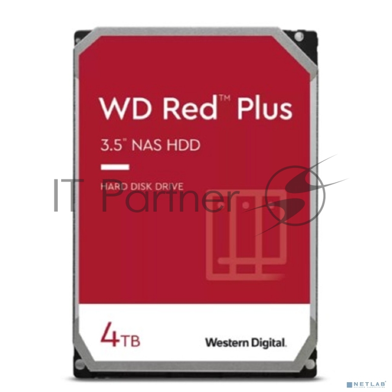 Жесткий диск SATA 4TB 6GB/S 256MB RED PLUS WD40EFPX WDC