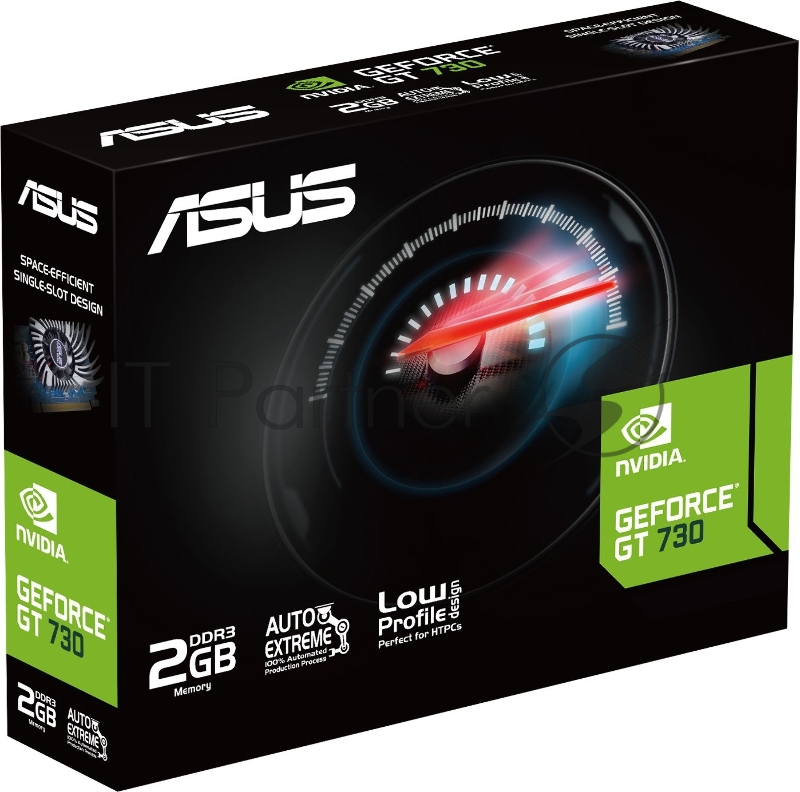 Видеокарта Asus PCI-E GT730-2GD3-BRK-EVO NVIDIA GeForce GT 730 2048Mb 64 DDR3 902/1800 DVIx1 HDMIx1 CRTx1 HDCP Ret