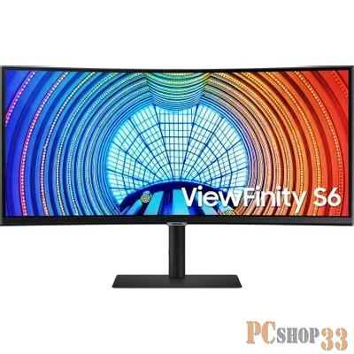 Монитор Samsung S34A650UBI ЖК 34 curved (R=1000 mm) VA monitor, UWQHD 3440x1440, 5ms, 350 cd/m2, MEGA DCR( static 4000:1), 178°/178°, HDMI (2.0), Display port (1.2), USB3.0 x3 USB-C (90 Вт), HDR10, HAS, PiP/PBP, Game mode, Ethernet (LAN), VESA 100x10