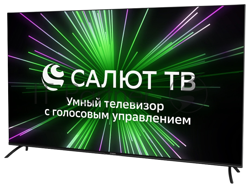 Телевизор LED Hyundai 65 H-LED65BU7000 Салют ТВ Frameless черный 4K Ultra HD 60Hz DVB-T DVB-T2 DVB-C DVB-S DVB-S2 USB WiFi Smart TV