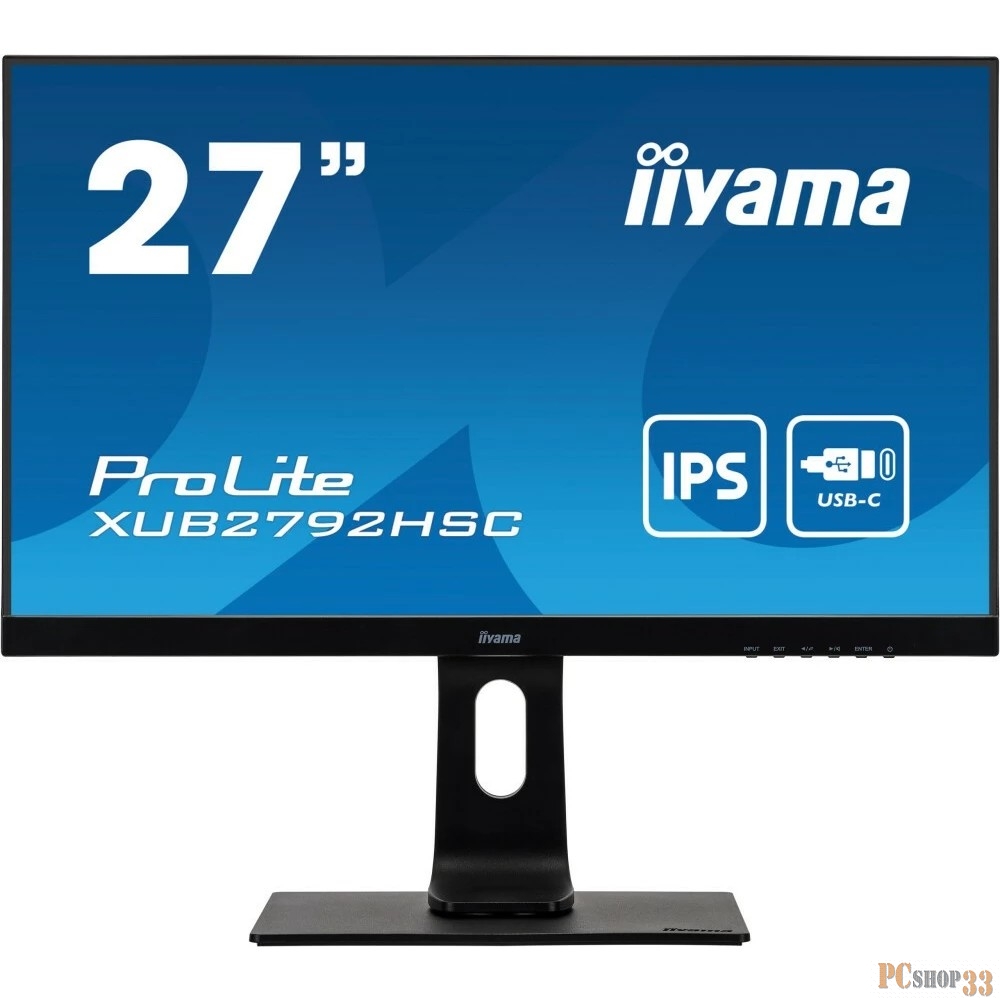 Монитор Iiyama 27 ProLite XUB2792HSC-B1 черный IPS LED 16:9 HDMI M/M матовая HAS Piv 250cd 178гр/178гр 1920x1080 75Hz DP FHD USB 6.8кг