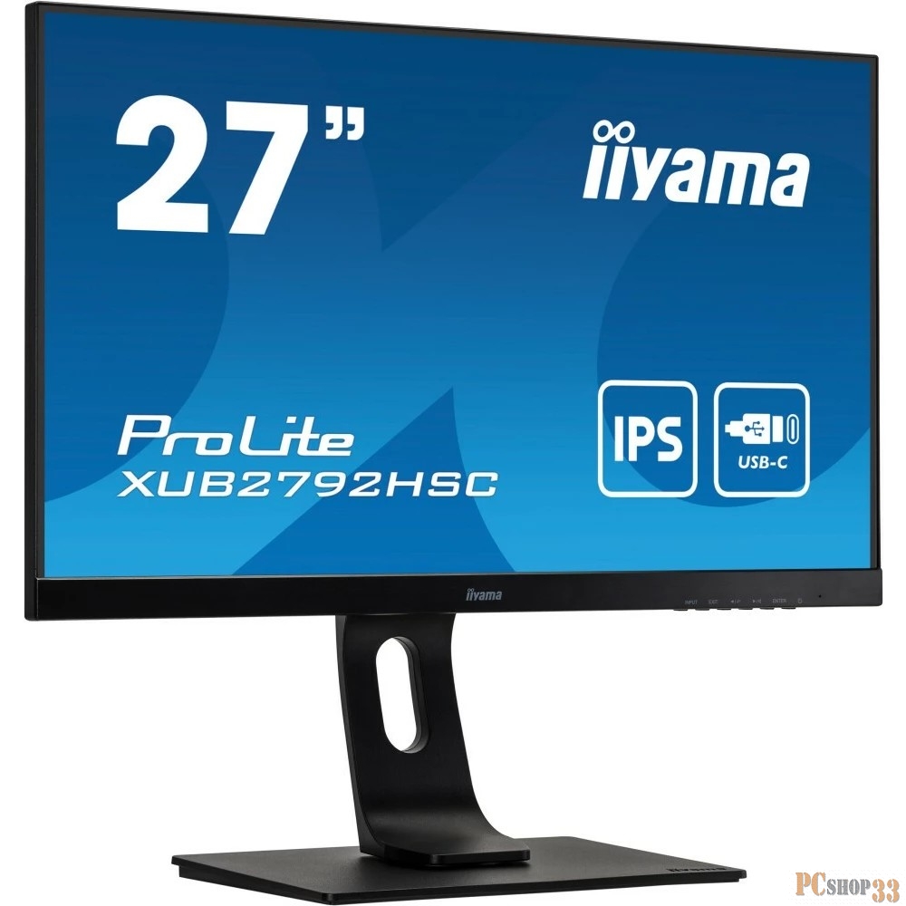 Монитор Iiyama 27 ProLite XUB2792HSC-B1 черный IPS LED 16:9 HDMI M/M матовая HAS Piv 250cd 178гр/178гр 1920x1080 75Hz DP FHD USB 6.8кг