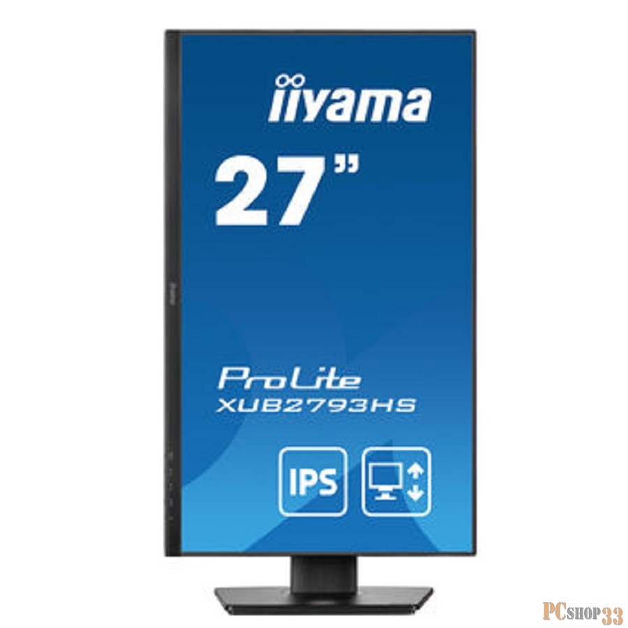 Монитор Iiyama 27 ProLite XUB2793HS-B5 черный IPS LED 16:9 HDMI M/M матовая HAS Piv 300cd 178гр/178гр 1920x1080 75Hz FreeSync DP FHD 6.7кг