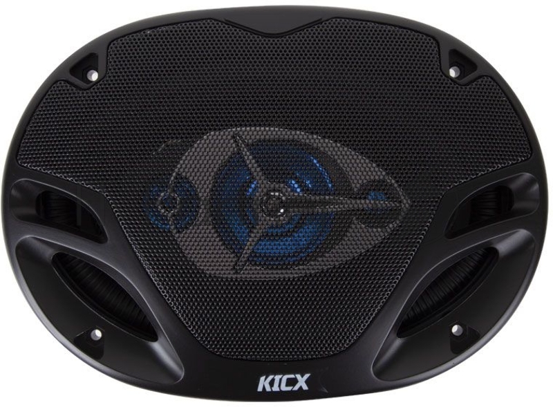 Колонки автомобильные Kicx GX-693 200Вт 92дБ 4Ом 15x23см (6x9дюйм) (ком.:2кол.) коаксиальные трехполосные