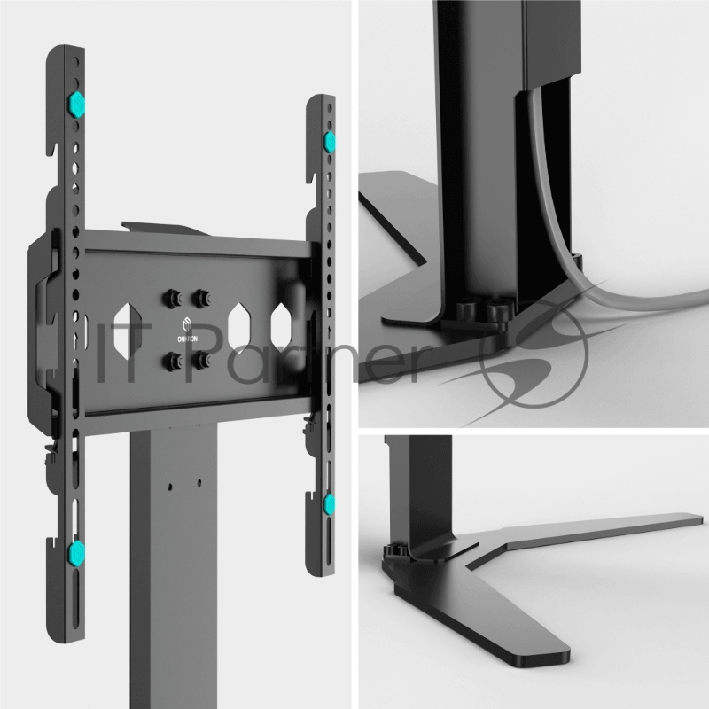 стойка для телевизора с кронштейном ONKRON 26-65, чёрная TS1140