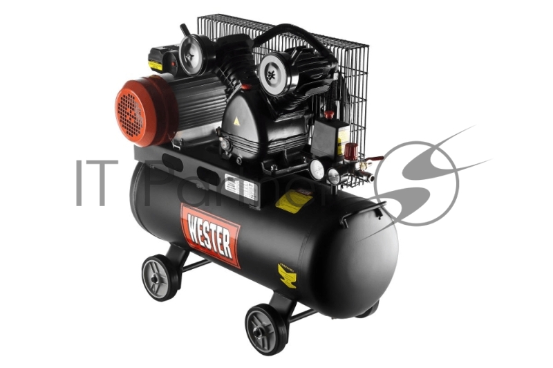 Компрессор WESTER WBK2200/50PRO ременной привод, поршневой масляный, 2200 Вт, 340л/мин, 8бар