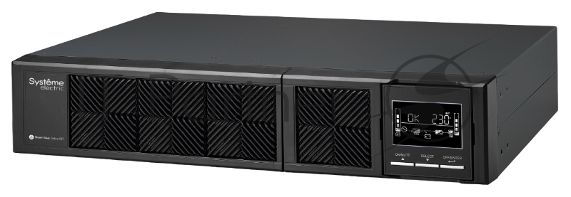 ИБП Smart-Save Online SRT Systeme Electric 2000 ВА, конвертируемый форм-фактор 2U, 230 В, 8 розеток IEC C13, SmartSlot, LCD, USB HID, версия с возможностью увеличения времени автономии