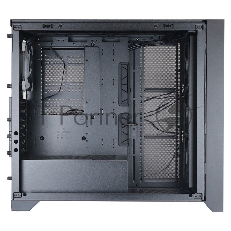 Компьютерный корпус Lagrange ATX, Black, FANS: 120mm ARGB: 3 Top + 1 Rear + HUB. Drive bay int: 3x3,5 + 3x2,5. 2xUSB3.0+1xUSB-C, Audio I/O, Up to 14x120mm Fans, GPU up to 425mm, PSU max 270mm, CPU cooler up to 190mm, SPCC 1,0mm metal, 4mm TG side pan