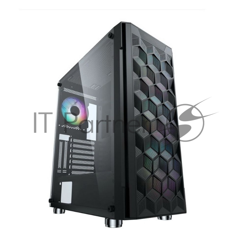 Компьютерный корпус ACD Citadel 103 ATX, Black, USB3.0*1+USB2.0*2+HD audio ,3*12cm F1 ARGB fans at front(Slave fans) ,1*12cm F1 ARGB fan at rear (Master fan)