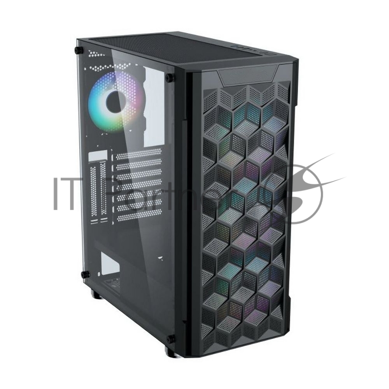 Компьютерный корпус ACD Citadel 103 ATX, Black, USB3.0*1+USB2.0*2+HD audio ,3*12cm F1 ARGB fans at front(Slave fans) ,1*12cm F1 ARGB fan at rear (Master fan)