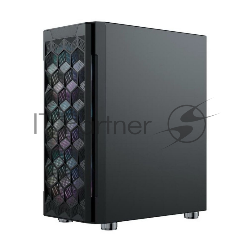 Компьютерный корпус ACD Citadel 103 ATX, Black, USB3.0*1+USB2.0*2+HD audio ,3*12cm F1 ARGB fans at front(Slave fans) ,1*12cm F1 ARGB fan at rear (Master fan)