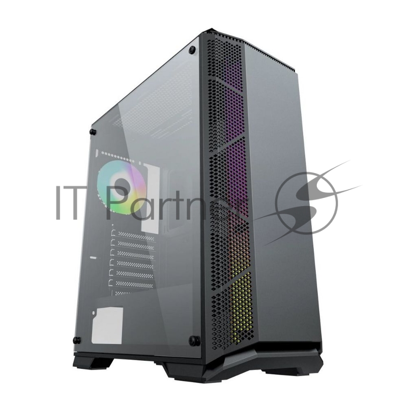 Компьютерный корпус ACD Citadel 105 ATX, Black, USB3.0*2+HD audio ,1*12cm F2 ARGB fan at rear ,Tempered glass side panel with fixed 4pcs screws